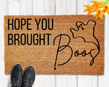 Hope You Brought Boos Doormat Halloween Doormat Fall Doormat Pumpkin Doormat Autumn Doormat Ghost Doormat Boo
