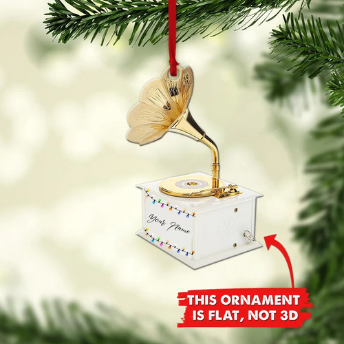 Ornaments Custom Name Vinyl Record Ornament, Personalized Vinyl Record, Gift For Music Lover