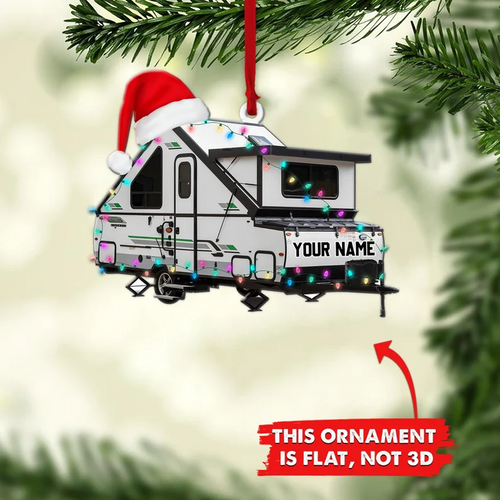 Ornaments Personalized Travel Trailers, Camper Van Ornament, Camping Lover Gift
