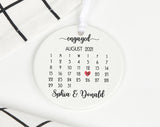Custom Wedding Ornament,Engaged Ornament,Engagement Ornament,Wedding Gifts,Date Ornament,Wedding Decor,Keepsake,Gifts For Bride,Christmas