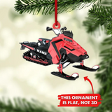Ornaments Personalized Snowmobiles, Ornament Custom Snow Machine, Ski Doo Christmas Gift, Gift For Skier