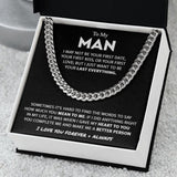 Necklace for Man Last Everything - Valentines Day Gifts for Him, Birthday gift for Man, Anniversary gift for Man, Cuban Link Chain Necklace