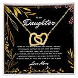 Hearts Necklace for Daughter from Mom - Interlocking Hearts Necklace for Daughter, Necklace for Her