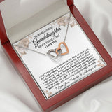 To My Beautiful Granddaughter, Granddaughter Gift, Granddaughter Necklace, Interlocking Hearts Necklace