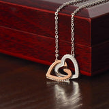 To My Beautiful Granddaughter, Granddaughter Gift, Granddaughter Necklace, Interlocking Hearts Necklace