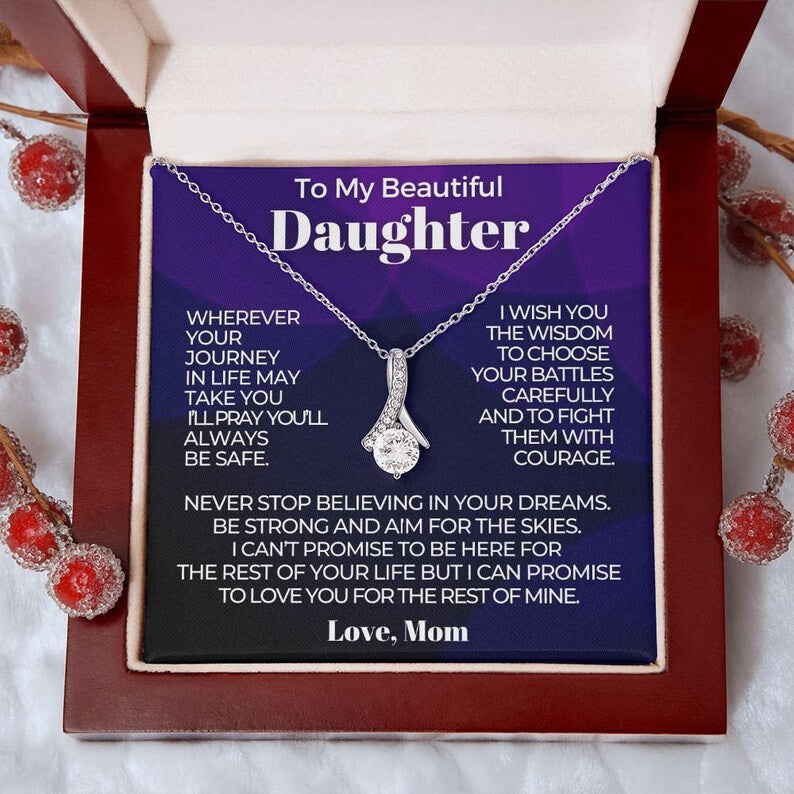 Daughter Gift from Mom, Alluring Beauty Necklace , Birthday Present from Mother to Daughter, Teenage Girl, Young Woman Gift, Graduation Gift