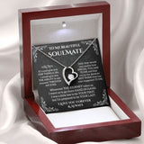 To My Soulmate Necklace, Valentine Gift For Her, Gift For Soulmate, Gift For Her, Forever Love Necklace
