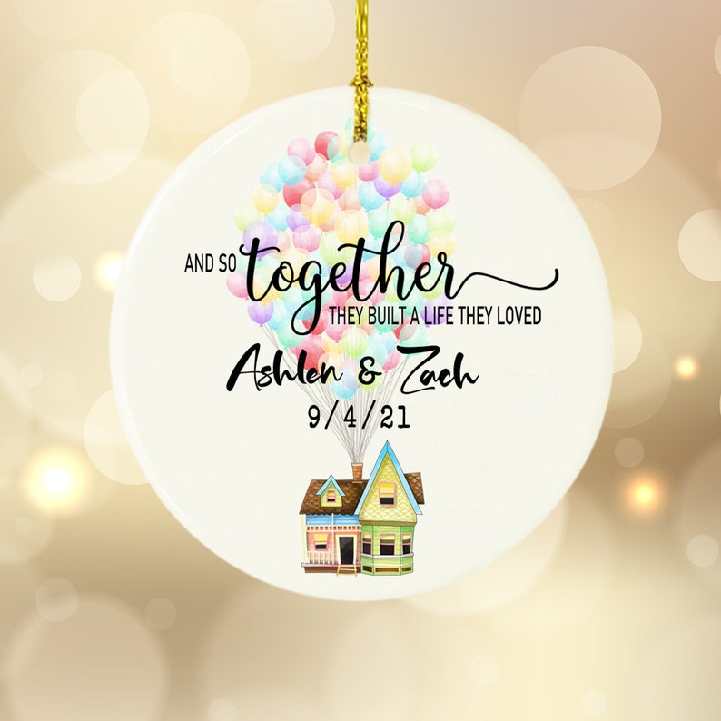 New Home Gift For Couple, Newlywed Wedding Ornament, 1St/10Th/20Th Wedding Anniversary Gift, Couples Love Gift, New Home Ornament, W38