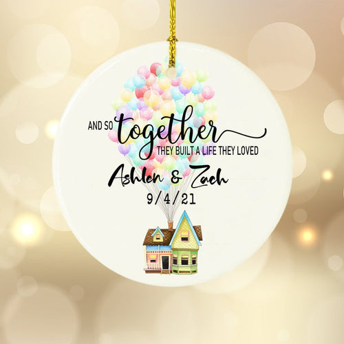 New Home Gift For Couple, Newlywed Wedding Ornament, 1St/10Th/20Th Wedding Anniversary Gift, Couples Love Gift, New Home Ornament, W38