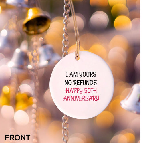 50Th Anniversary Gifts,  50Th Anniversary Ornament, Golden Anniversary, 50Th Anniversary, Gift For Couples,