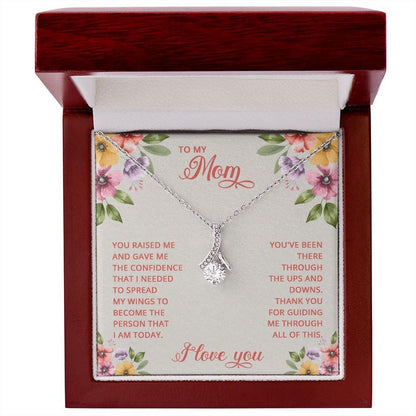 Jewelry, Necklace, Message Card, Mother's Day Gift, Flower Art Corner, Alluring Beauty Necklace Gift, To Mom From Daughter Son