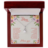 Jewelry, Necklace, Message Card, Mother's Day Gift, Flower Art Corner, Alluring Beauty Necklace Gift, To Mom From Daughter Son