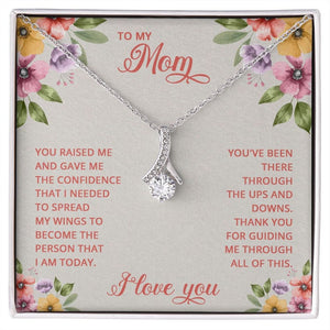 Jewelry, Necklace, Message Card, Mother's Day Gift, Flower Art Corner, Alluring Beauty Necklace Gift, To Mom From Daughter Son