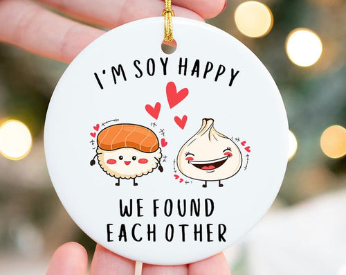 Anniversary Ornament, Dating Anniversary, Newlywed Ornament, 5Th Anniversary, 10Th Anniversary, Husband Ornament, Girlfriend Ornament, Sushi