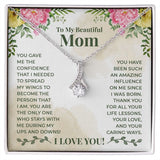 Jewelry, Necklace, Message Card, Mother's Day Gift, Colorful Flowers, Alluring Beauty Necklace Gift, To Mom From Daughter Son