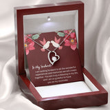 Valentine Gift Present From Soulmate Forever Love Necklace from boyfriend / Husband, Luxury Jewelry Box with Message Card
