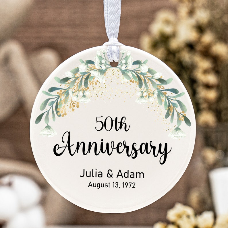 Personalised 50Th Anniversary Souvenir, 50Th Wedding Anniversary Souvenir, 50Th Anniversary Gift For Wife,  Any Wedding Anniversary