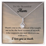 Jewelry, Necklace, Message Card, Evening Sky Pattern, Mother's Day Gift, Alluring Beauty Gift To Mom From Daughter, Son