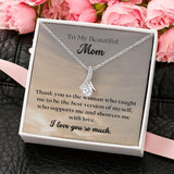 Jewelry, Necklace, Message Card, Evening Sky Pattern, Mother's Day Gift, Alluring Beauty Gift To Mom From Daughter, Son