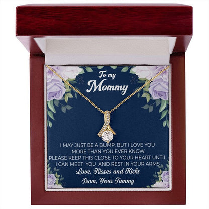 Jewelry, Necklace, Message Card, From Tummy To New Mom, Mother's Day Gift, Purple Rose Corner, Alluring Beauty Necklace Gift