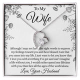 To My Wife Necklace, Forever Love Necklace, Wife Gift, Anniversary Gift, Valentine Gift