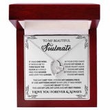 To My Soulmate, Forever Love Necklace, Valentine Gifts For Her, Gift For Girlfriend Wife