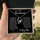 To My Soulmate Necklace, Soulmate Gift, Valentine Gift, Anniversary Necklace, Forever Love Necklace