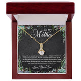 Jewelry, Necklace, Personalized Message Card, Garden Frame, Mother's Day Gift,  Alluring Beauty Necklace Gift For Mom From Daughter, Son