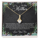 Jewelry, Necklace, Personalized Message Card, Garden Frame, Mother's Day Gift,  Alluring Beauty Necklace Gift For Mom From Daughter, Son