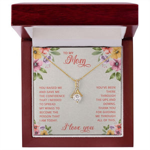 Jewelry, Necklace, Message Card, Mother's Day Gift, Flower Art Corner, Alluring Beauty Necklace Gift, To Mom From Daughter Son