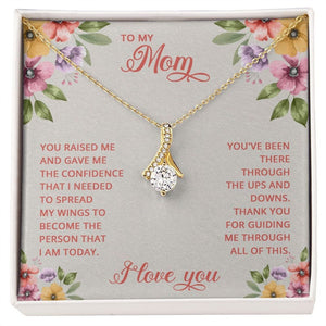 Jewelry, Necklace, Message Card, Mother's Day Gift, Flower Art Corner, Alluring Beauty Necklace Gift, To Mom From Daughter Son