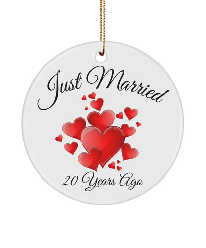 20 Yr Anniversary Gifts For Her, 20Th Anniversary Gift Ideas, 20Th Anniversary Ornament, 20Th Anniversary Gift For Wife