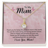 Jewelry, Necklace, Message Card, Mother's Day Gift, Pink Sky, Butterfly, Alluring Beauty Necklace Gift, To Mom From Daughter Son