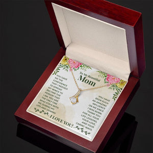 Jewelry, Necklace, Message Card, Mother's Day Gift, Colorful Flowers, Alluring Beauty Necklace Gift, To Mom From Daughter Son