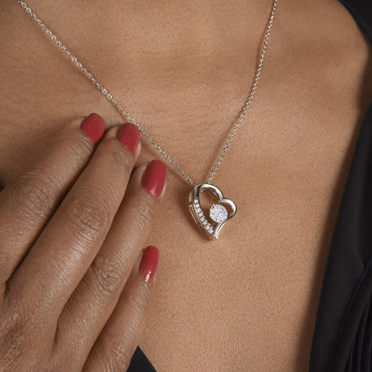 Valentine Gift Present From Soulmate Forever Love Necklace from boyfriend / Husband, Luxury Jewelry Box with Message Card