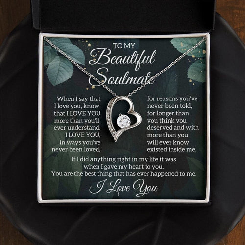 My Soulmate Gift, Soulmate Necklace, Forever Love Necklace, Anniversary Gift