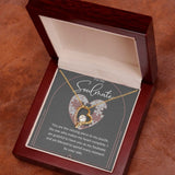 My Soulmate Forever Love Necklace Gift For Her, Wife, Girlfriend, Anniversary, Wedding, Valentine, Birthday with Message Card, For my Love