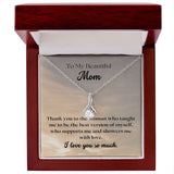 Jewelry, Necklace, Message Card, Evening Sky Pattern, Mother's Day Gift, Alluring Beauty Gift To Mom From Daughter, Son