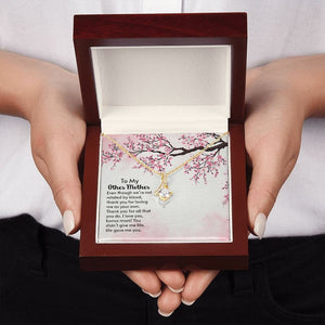Jewelry, Necklace, Message Card, Pink Cherry Blossom, Mother's Day Gift, Alluring Beauty Necklace To My Other Mother