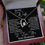 To My Wife Necklace, Forever Love Necklace, Valentine Gift For Women, Anniversary Gift For Wife