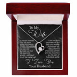 To My Wife Necklace, Forever Love Necklace, Valentine Gift For Women, Anniversary Gift For Wife