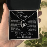 To My Wife Necklace, Forever Love Necklace, Valentine Gift For Women, Anniversary Gift For Wife