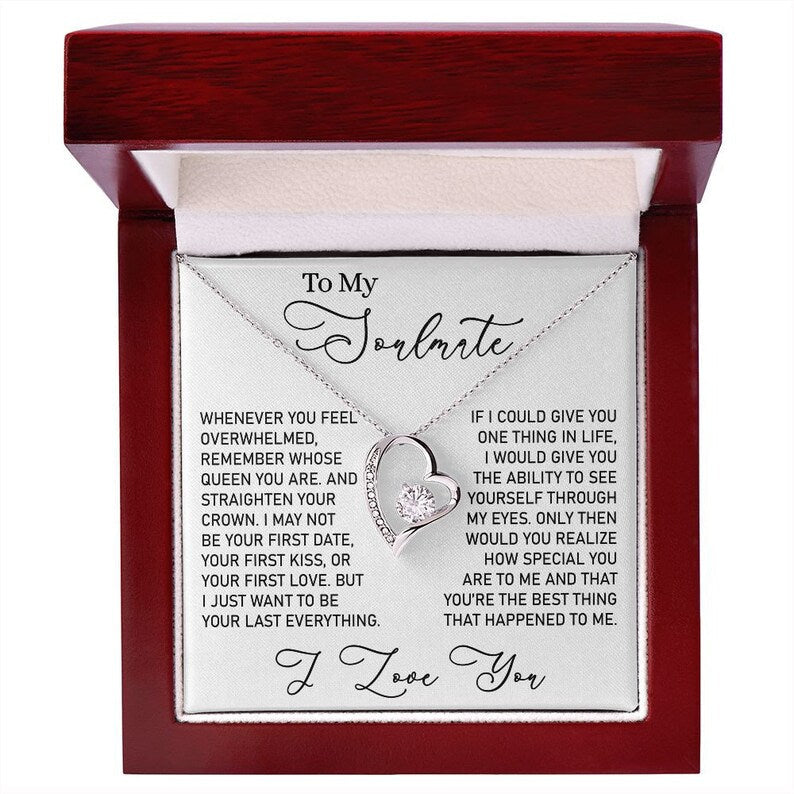 My Soulmate, Soulmate Gift, Soulmate Necklace, Forever Love Necklace, Anniversary Gift