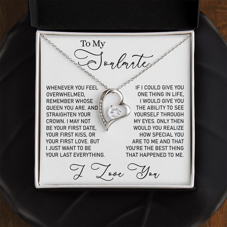 My Soulmate, Soulmate Gift, Soulmate Necklace, Forever Love Necklace, Anniversary Gift