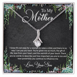 Jewelry, Necklace, Personalized Message Card, Garden Frame, Mother's Day Gift,  Alluring Beauty Necklace Gift For Mom From Daughter, Son