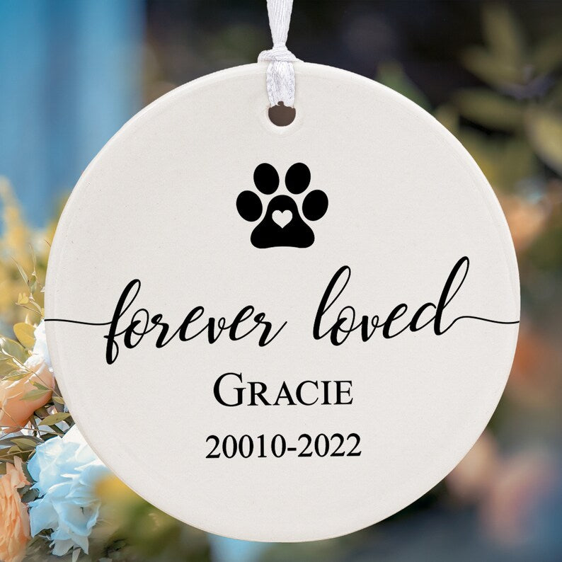 Christmas Decoration, Round White Ceramic Ornament, Dye Sublimation, Round Ceramic Ornament