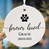 Christmas Decoration, Round White Ceramic Ornament, Dye Sublimation, Round Ceramic Ornament