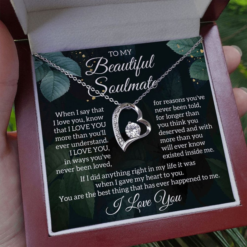 My Soulmate Gift, Soulmate Necklace, Forever Love Necklace, Anniversary Gift