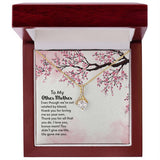 Jewelry, Necklace, Message Card, Pink Cherry Blossom, Mother's Day Gift, Alluring Beauty Necklace To My Other Mother