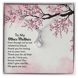 Jewelry, Necklace, Message Card, Pink Cherry Blossom, Mother's Day Gift, Alluring Beauty Necklace To My Other Mother